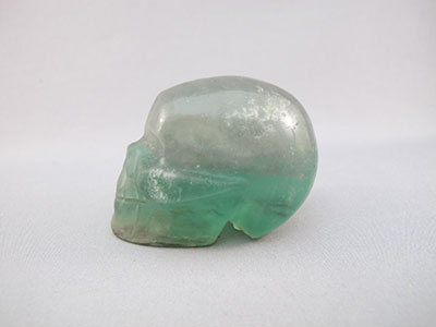 Green Fluorite Crystal Skull